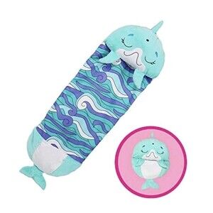 Happy Nappers: Pillow & Sleepy Sack: Medium - Dolphin Disco - 54 x 20", 3+